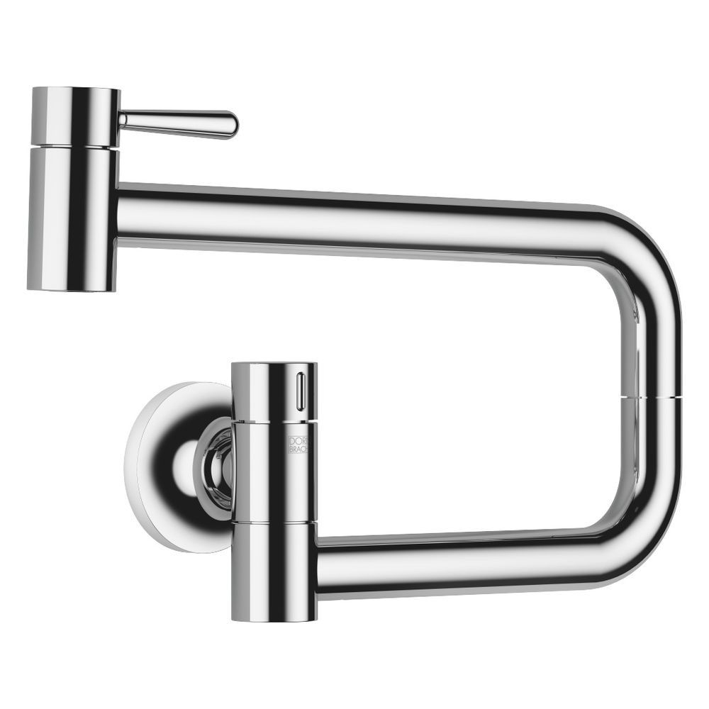 Robinet d'eau froide Pot Filler Vaia Dornbracht, pivotant, portée 500 mm, 5,7 l/min, chromé