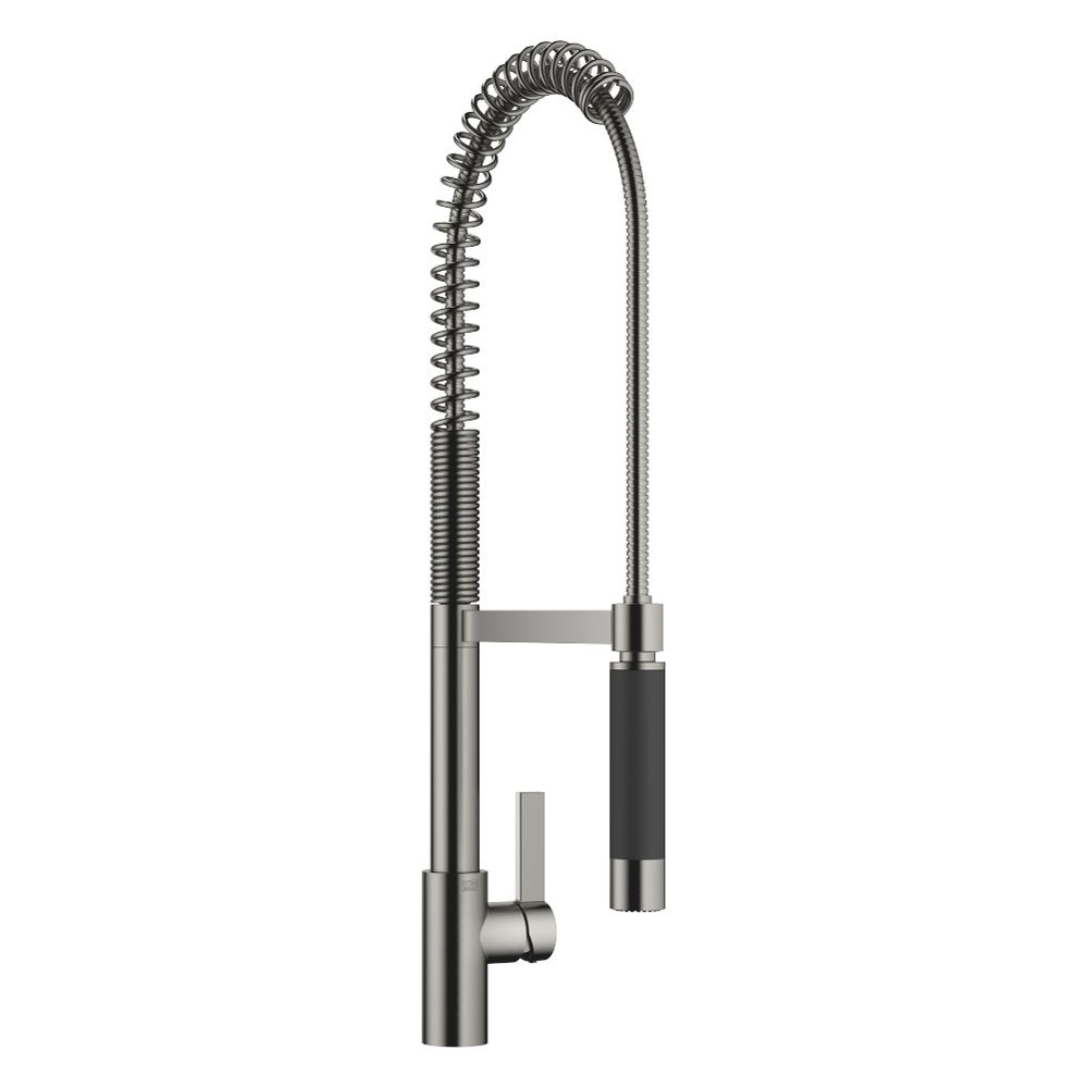 Mitigeur monocommande Dornbracht Tara Ultra Profi pivotant, portée 240 mm, débit max. 8 l/min, finition Dark Platinum brossé