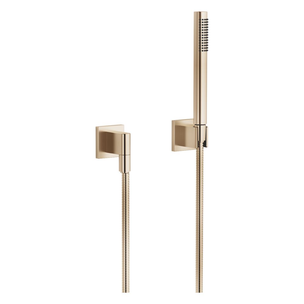 Garniture de douchette flexible Dornbracht Symetrics FlowReduce 6,8 l/min, finition Champagne doré 22 carats