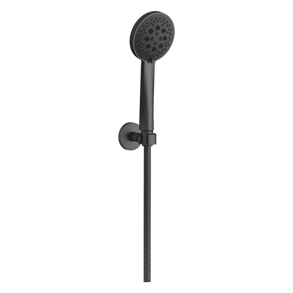 Pommeau de douchette Dornbracht Meta, tête 100 mm, débit 15 l/min, rosace 55 mm, sortie G 3/8", noir mat