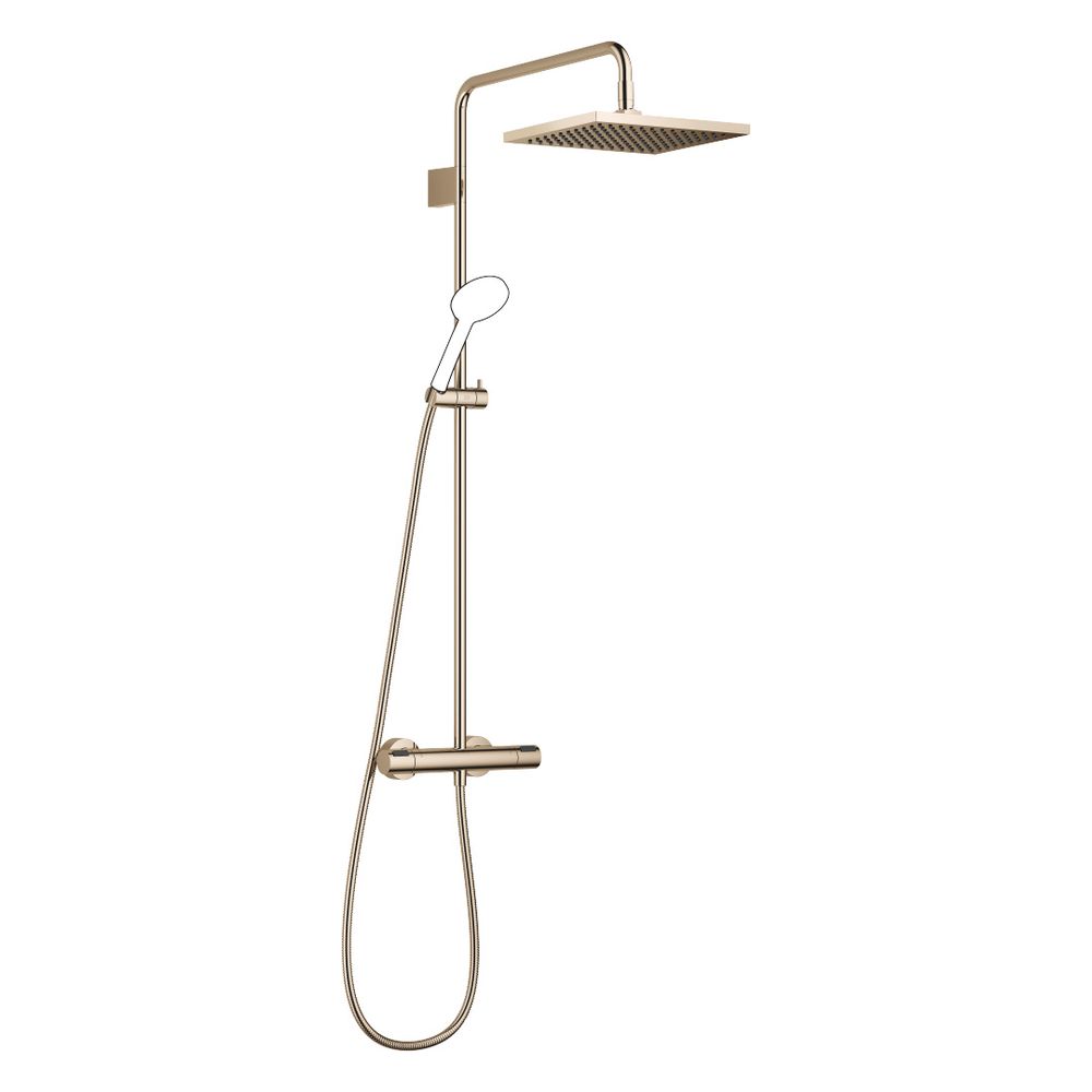 Dornbracht Showerpipe Symetrics FlowReduce 300x240 mm 6,8 l/min, Or 22 carats champagne