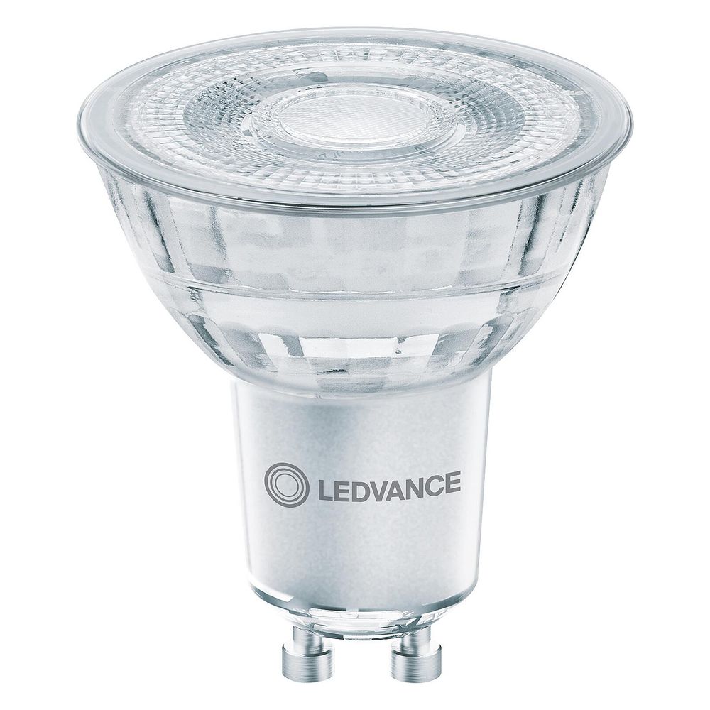 Lampe à LED réflecteur PAR16 Ledvance GLOWdim, 4,5W 350lm 1800-2700K culot GU10, verre, blanc