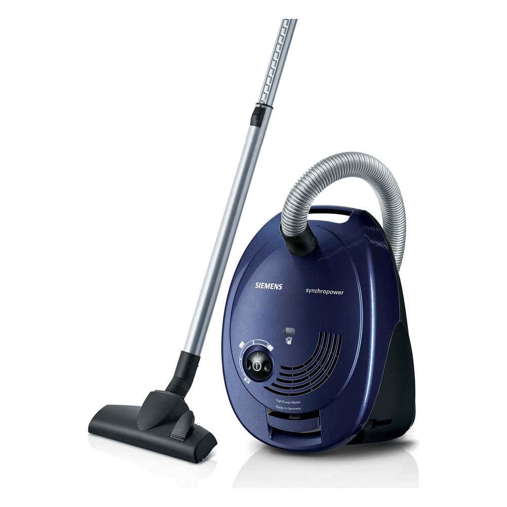 Aspirateur traîneau Siemens VS06A111 600 W 4 l 9 m bleu avec filtre hygiénique et tube télescopique 255x287x400 mm