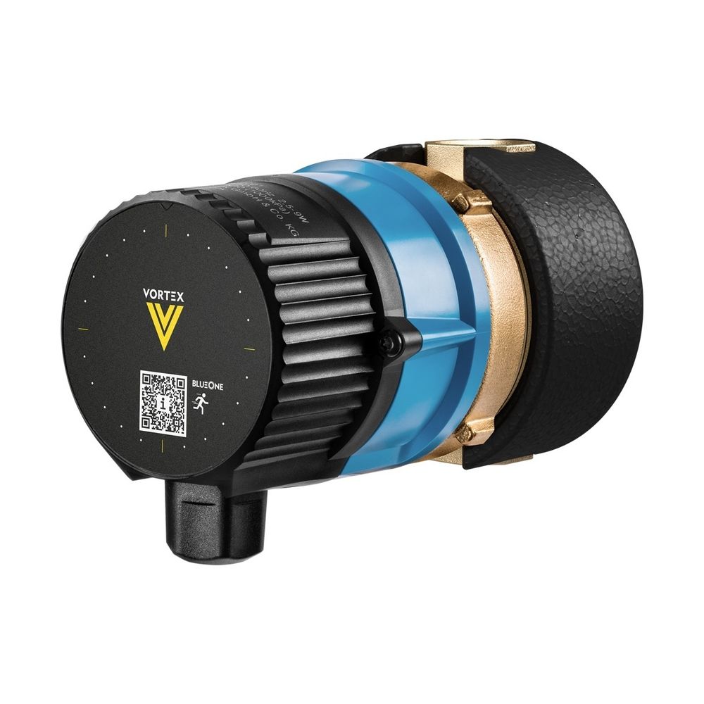 Pompe de circulation d'eau potable Vortex BlueOne BWO 155 R, 80 mm, 1/2" filetage intérieur, laiton, avec module à rotor permanent, IP 44