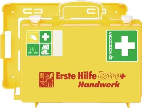 Trousse de premiers secours Extra+ Handwerk SÖhngen B310xH210xT130 mm jaune fluo