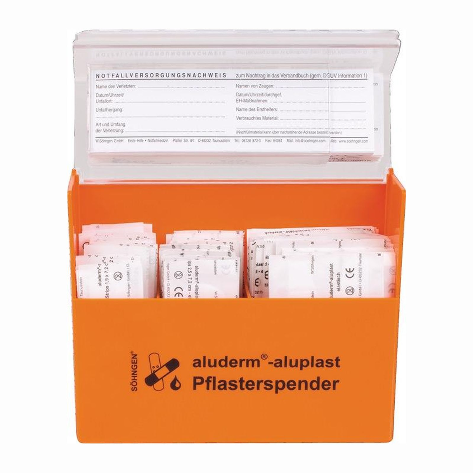 Distributeur de pansements Söhngen aluderm-aluplast B160xH122xT57 mm - 1009910