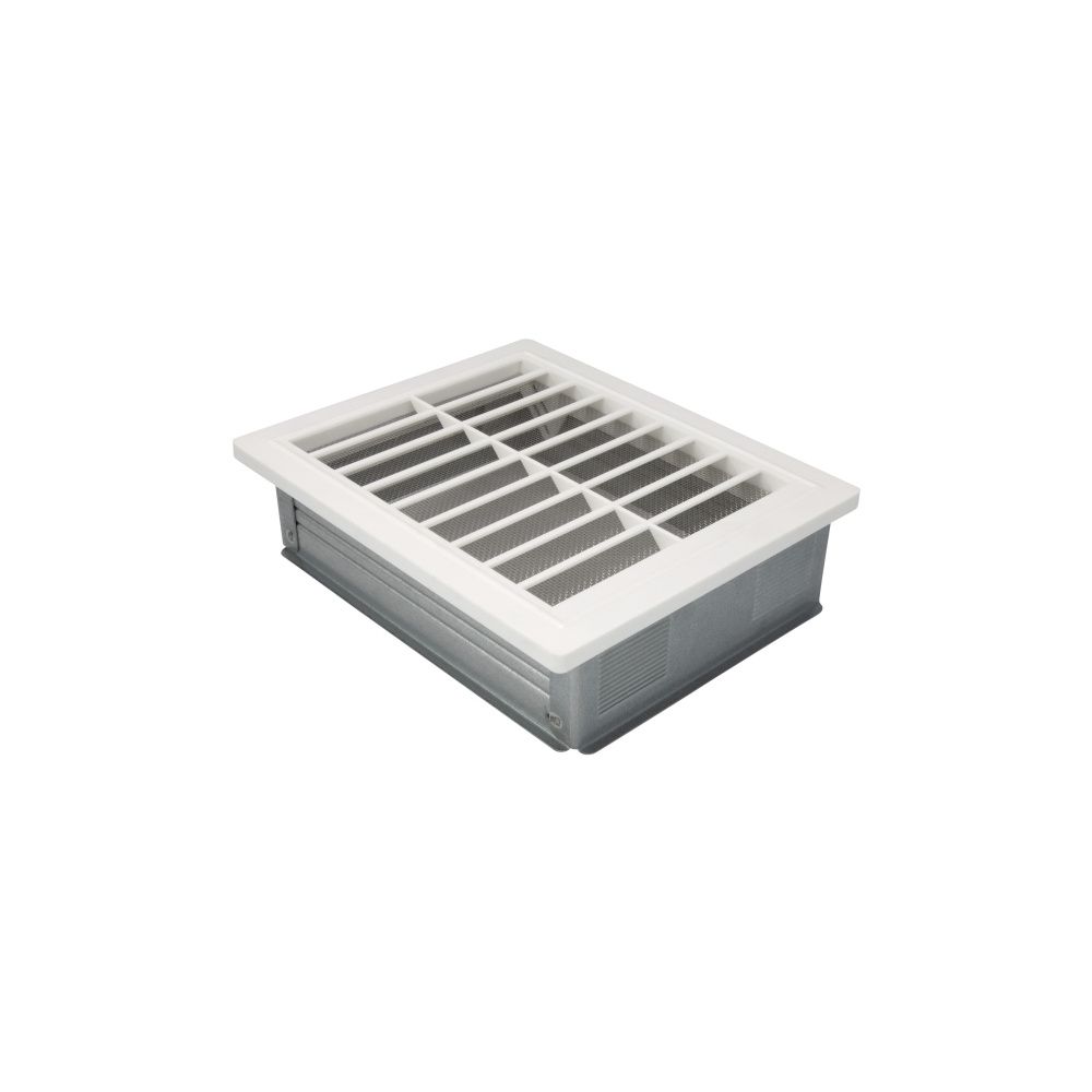 Grille de ventilation Bertrams avec cadre 150x200 mm en plastique, fixe