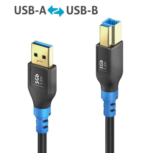 Câble USB-A>B PureLink 1,5 m FI-U300-015