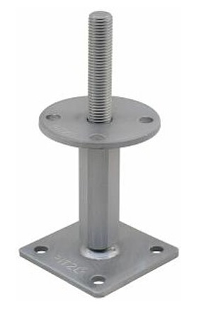 Support de poteau Pitzl 10901.0000 droite/gauche fileté M20 réglable en hauteur