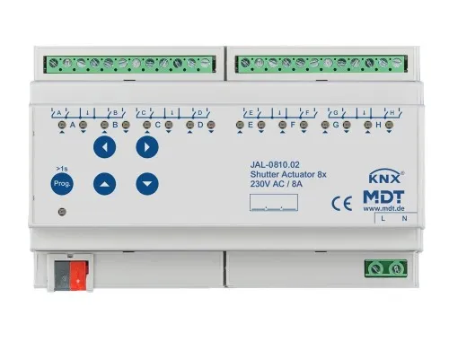 Actionneur de stores 8 voies MDT JAL-0810.02