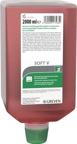 Lotion nettoyante pour peau Greven SOFT V 2 l