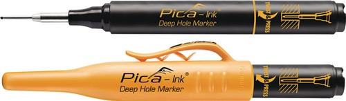 Pica Marqueur pour trous profonds Pica-Ink noir avec pointe télescopique