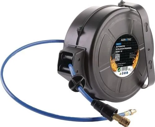 Aerotec Enrouleur de tuyau Aero 18 Automatik pression d'air boîtier acier