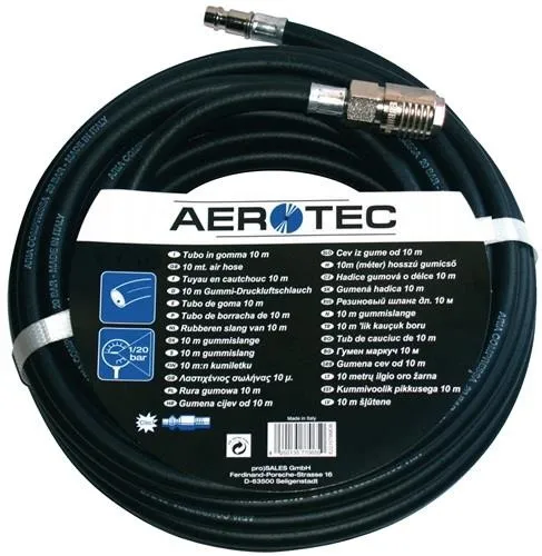 Tuyau pneumatique Aerotec Ø intérieur 9 mm L. 20 m Raccord DN 7,2