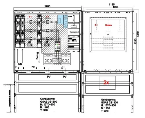GSAB Elektrotechnik Transformateur de mesure 15.W630.AR-01Ei