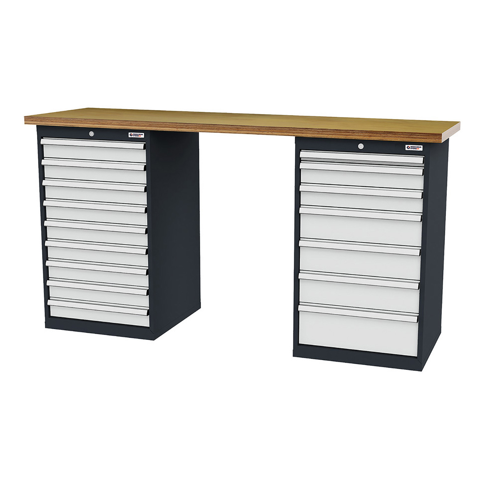 WS24 Établi en ligne WS24-100150 (L x P x H 2.000 x 600 x 1060 mm)