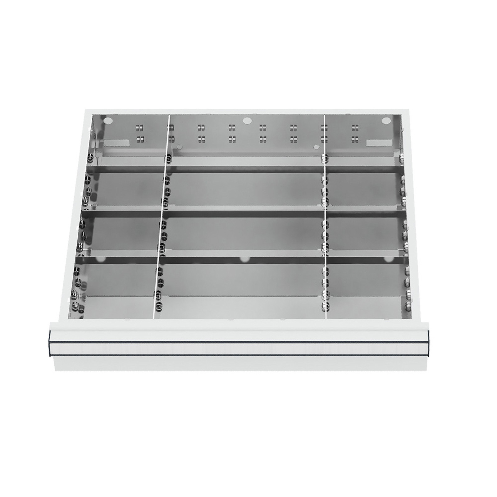 WS24 Séparateur de tiroir en métal BLH 100/125 mm Intérieur 500 x 450 mm - WS24-100167