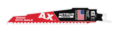 Lame de scie sabre Milwaukee THE AX NITRUS 150 x 5 mm (5 dents/pouce)