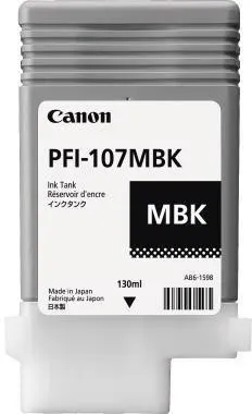 Cartouche d'encre Canon 6704B001 PFI107MBK 130 ml noir mat