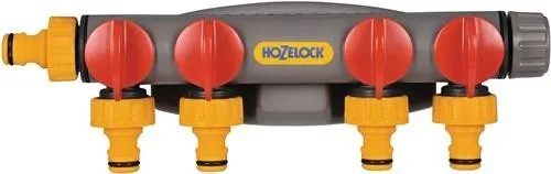 HoZelock Raccord 4 voies en PVC - 2150R0000