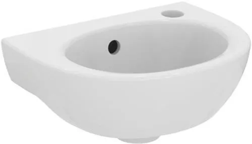 Lavabo mural Ideal Standard Eurovit, 1 trou pour robinetterie à droite, avec trop-plein 350x260x160mm, blanc