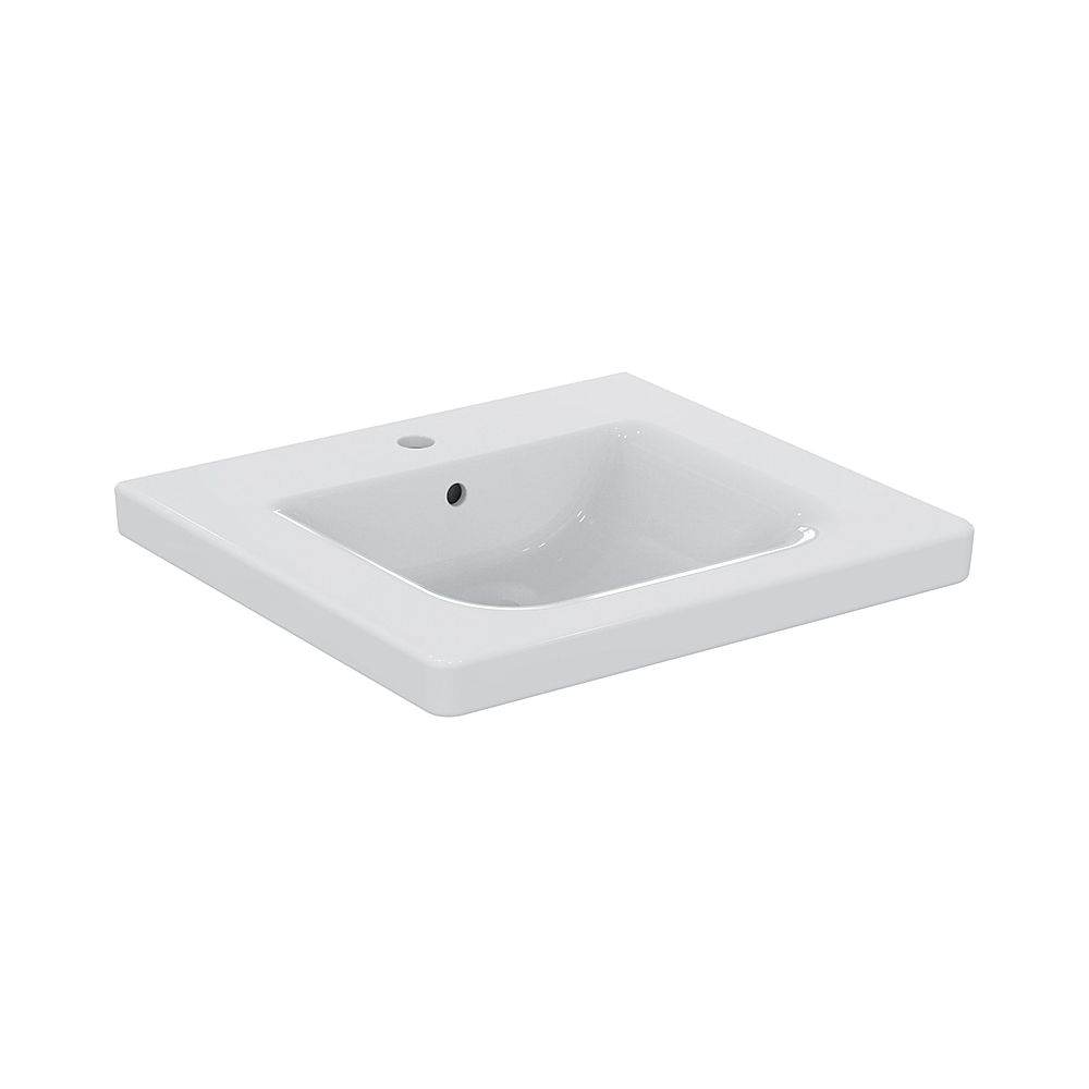 Ideal Standard Waschtisch Connect Freedom, 1 trou de robinet avec trop-plein, sous meuble, 600x555x165mm, Blanc avec IP