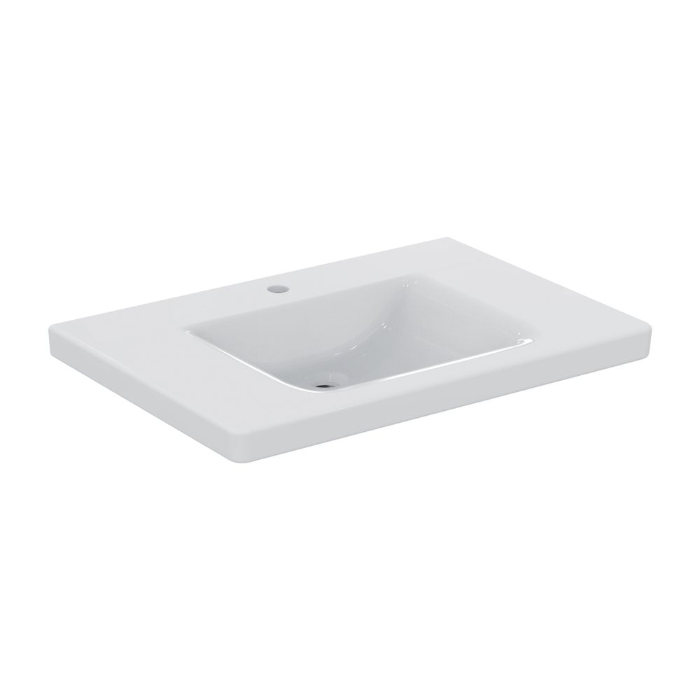 Ideal Standard Waschtisch Connect Freedom, 1 trou de robinet sans trop-plein, sous plan, 800x555x165mm, Blanc
