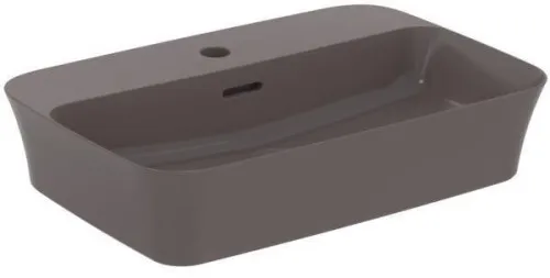 Ideal Standard cuvette Ipalyss, 1 trou de robinetterie, avec trop-plein 550x380x145 mm, gris ardoise