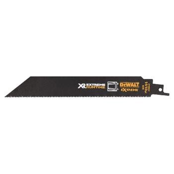 Lame de scie sabre DEWALT XR Extreme Runtime BIM Métal 203 mm 5 pièces, DT99552 — lot de 5 pièces