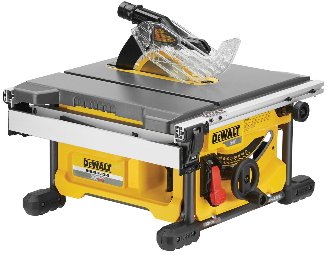 Scie circulaire sur table sans fil DeWalt DCS7485N-XJ | 54 V | Ø 210 mm | FlexVolt | Sans batterie