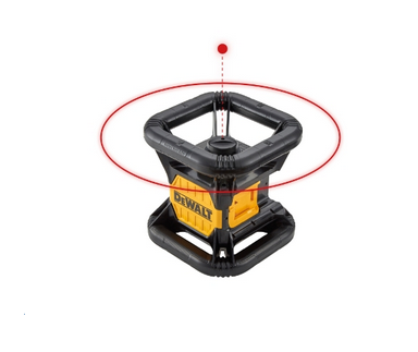 Niveau laser rotatif DeWalt DCE074D1R-QW vertical simple, rouge