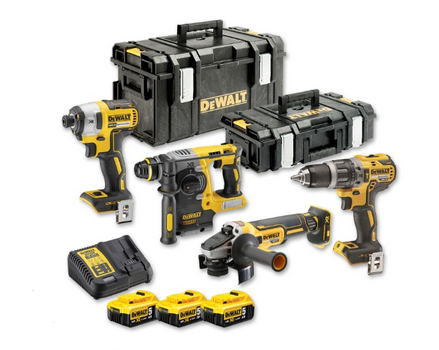 Pack combiné batterie DeWalt 18V (4 pièces) DCK422P3-QW