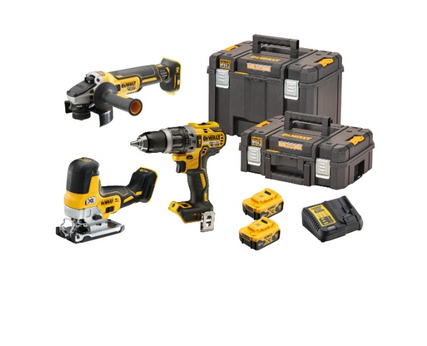 Set d'outils sans fil DeWalt DCK329P2T-QW | 18 V | 3 outils | 2x batterie 5 Ah | 2x TSTAK