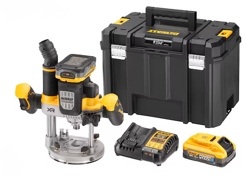 Fraiseuse sur accumulateurs DeWalt DCW620H2, 18 V, 5 Ah, diamètre 36 mm