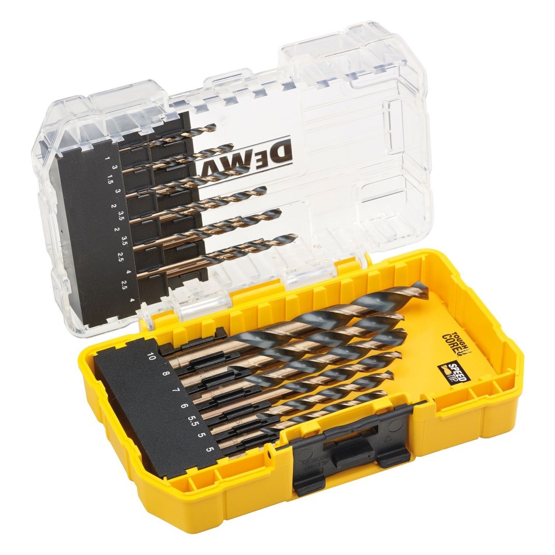 Jeu de forets pour métal DeWALT Black&Gold 19 pièces HSS-G en coffret robuste DT70728-QZ