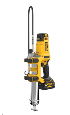 DEWALT Pistolet à graisse sans fil DCGG581P1G, 18 V, 1 x batterie 5,0 Ah G et chargeur en sac