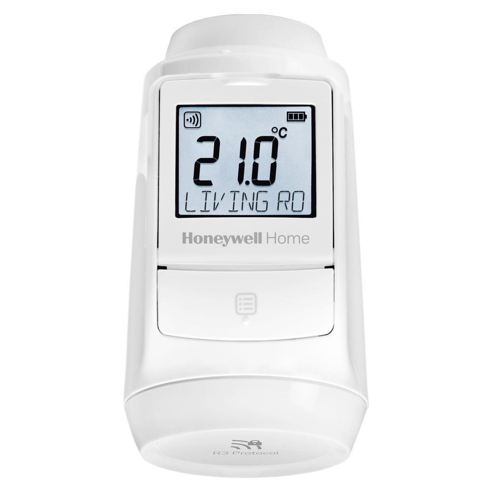 Thermostat électronique sans fil pour radiateur Resideo, raccord M30x1,5 mm, blanc