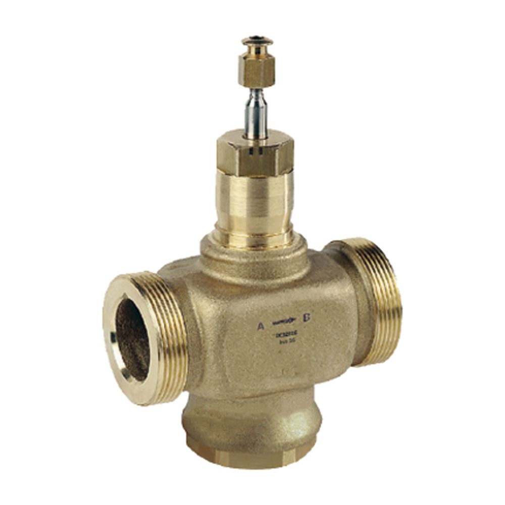 Vanne 2 voies Resideo DE, laiton, PN 16, filetage AG, DN 15, Kvs 4,0