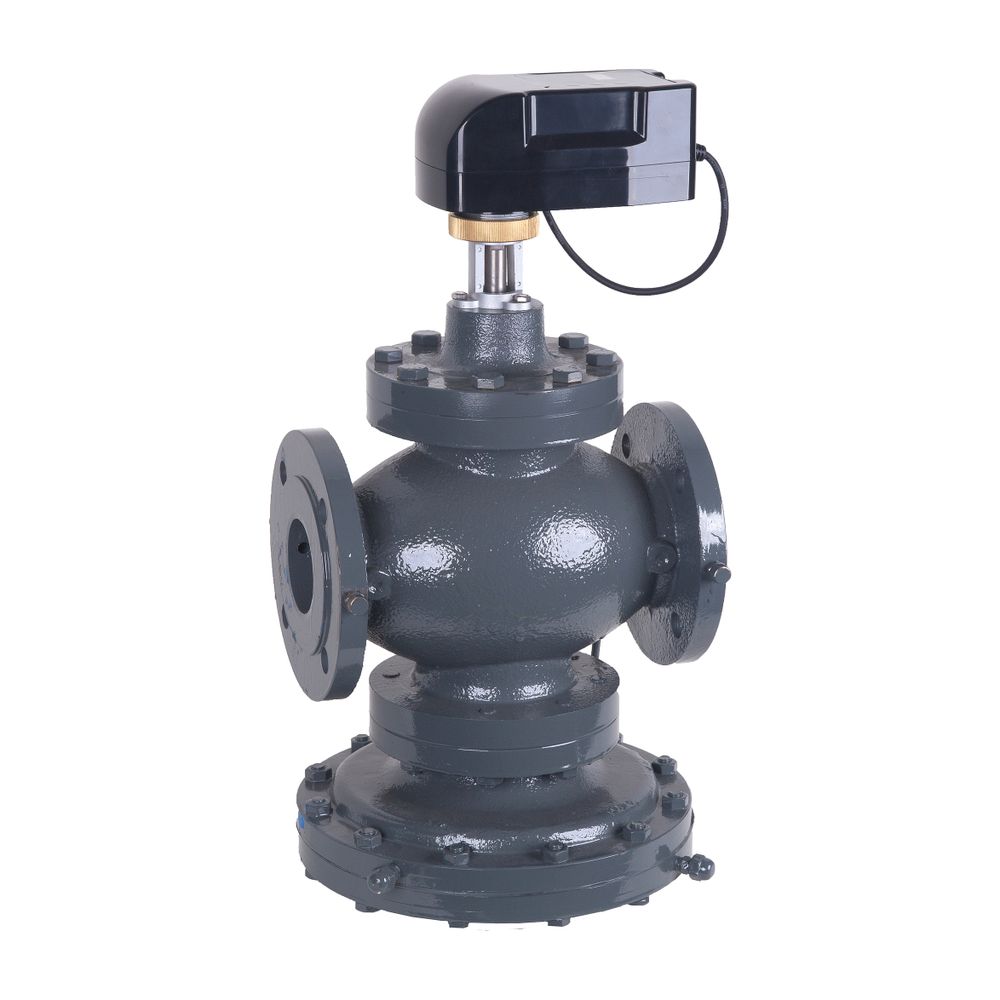 Resideo Soupape de régulation de débit indépendante de la pression Kombi-QM, fonte grise, DN 100, 5500-55000 l/h, 30-600 kPa