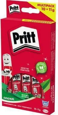 Bâton de colle Pritt PS4BF 11g étui plastique 10 pièces/paquet — lot de 10 pièces