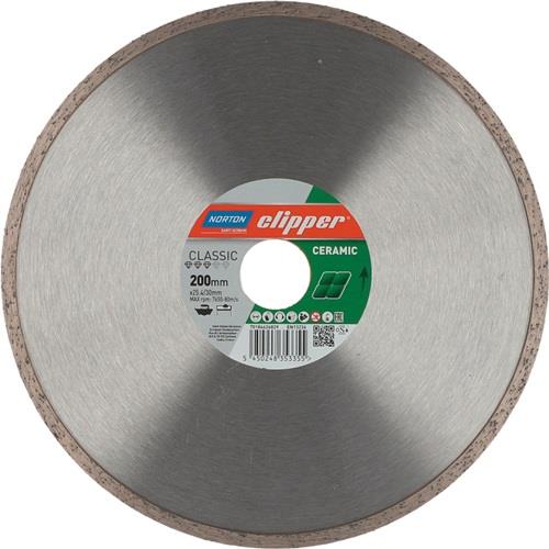 Norton clipper Disque de coupe diamant Classic Ceramic Ø 200 mm trou de 30 / 25,4 mm 1,7 mm 7 mm