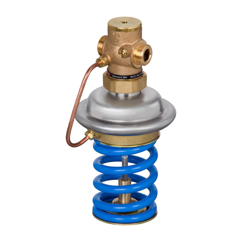 Régulateur de surpression Danfoss AVA, DN 15, G 3/4" A, consigne 4-11 bar, Kvs 4,0 m³/h, PN 25, réf. 003H6620