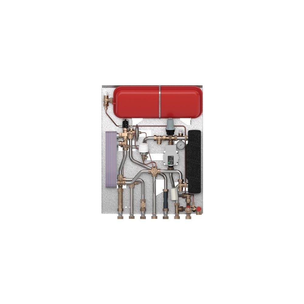 Station d'appartement Danfoss EvoFlat VX-F R Type 1, 45 kW, 15 l/min, max. 95 °C, cuivre, réf. 145F3914