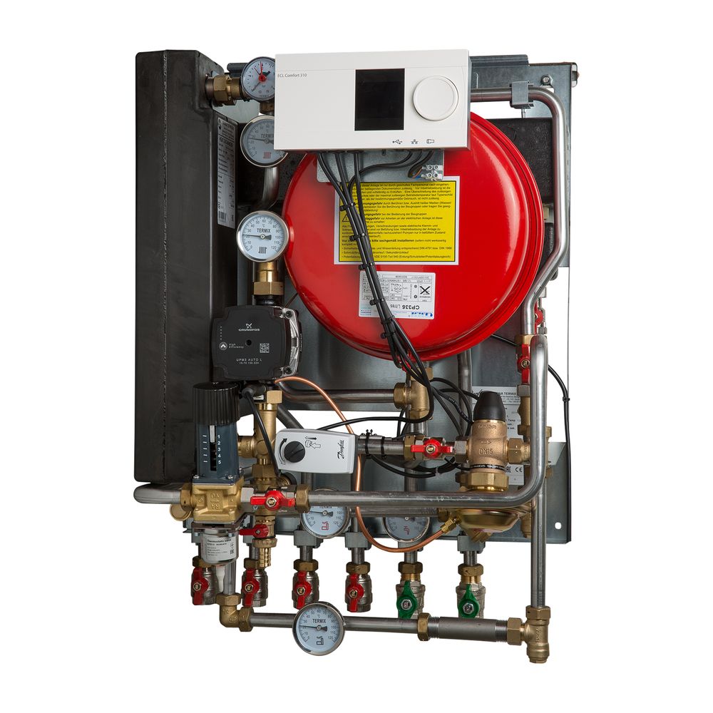 Station de chauffage Danfoss Termix VVX-B HWP 2-2, puissance chauffage 25 kW, puissance ECS 58 kW