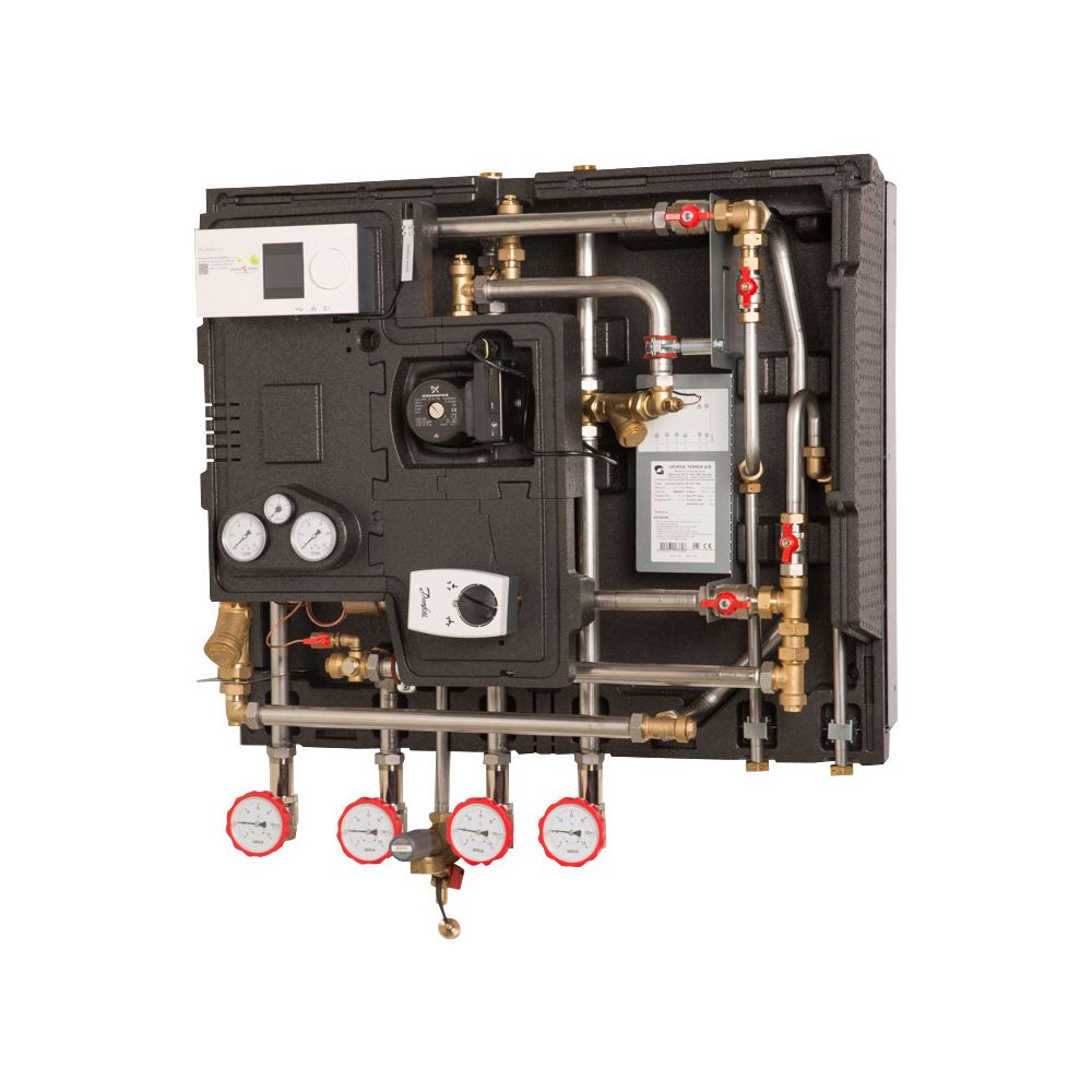 Danfoss Hausstation Termix Compact 28 VX-FI-PS Type 1, puissance de chauffage 57 kW, avec régulation électronique ECL310/P348