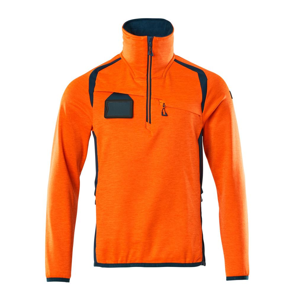 Pullover en polaire pour homme MASCOT ACCELERATE SAFE à fermeture éclair courte