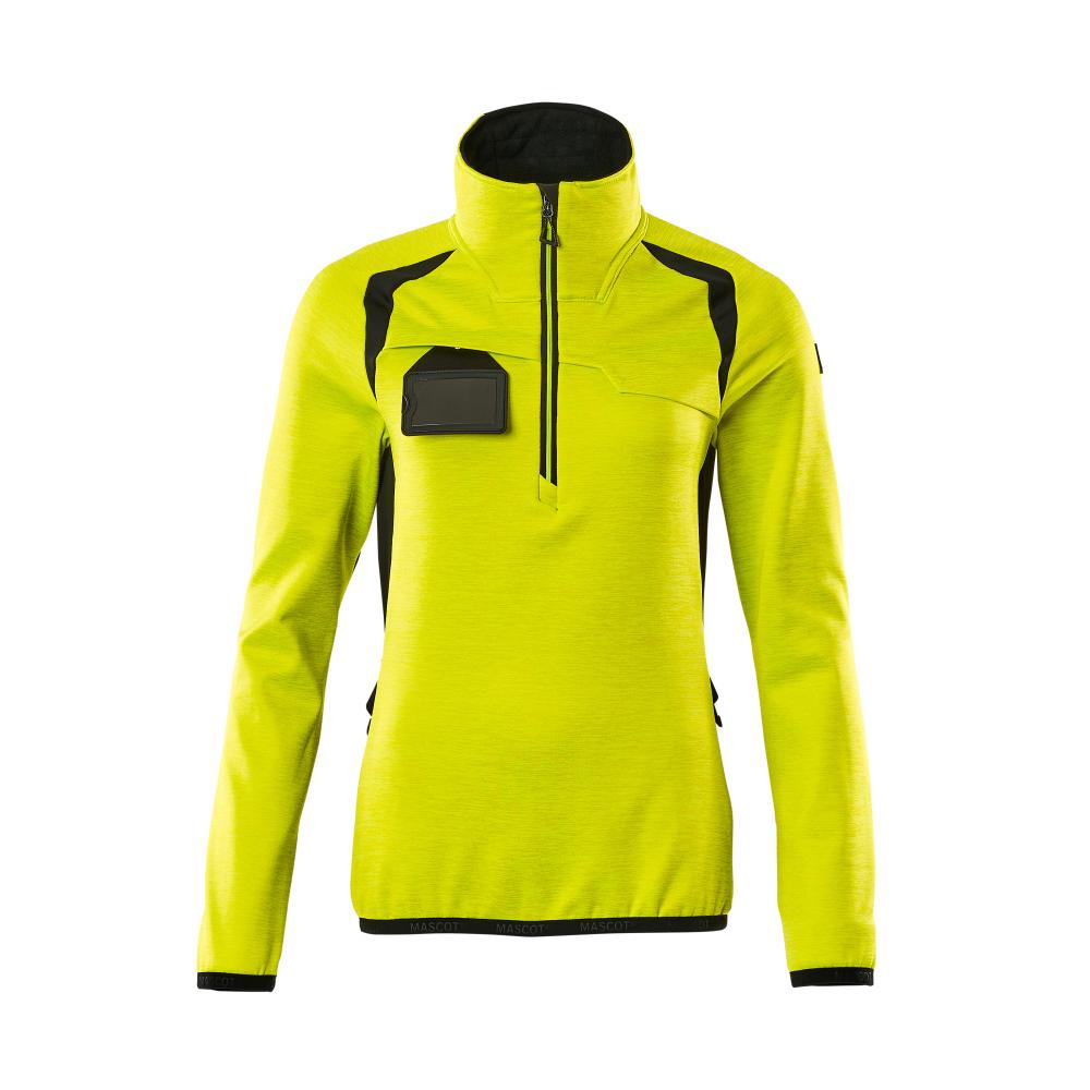 Pullover femme en polaire à fermeture éclair courte ACCELERATE SAFE