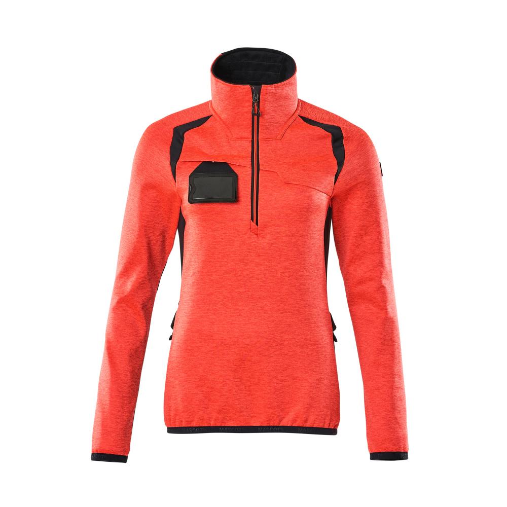 Pullover en polaire pour femme avec fermeture éclair courte ACCELERATE SAFE