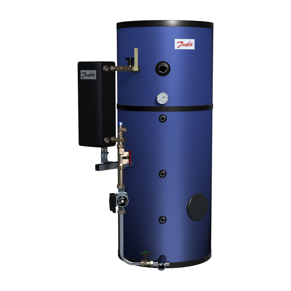 Système de charge de stockage Danfoss ThermoDual S 750-80, 750 L, 80 kW, acier inoxydable, échangeur thermique StS HEX