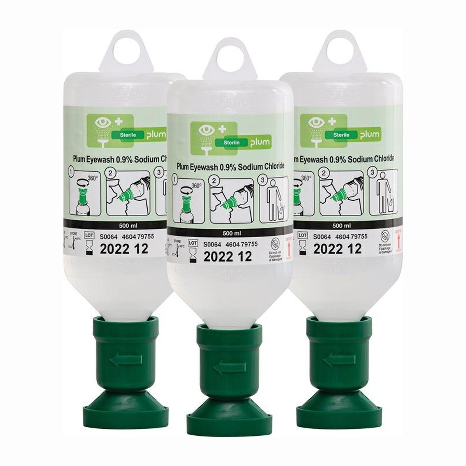Flacon de rinçage oculaire plum 0,5 l - 4613